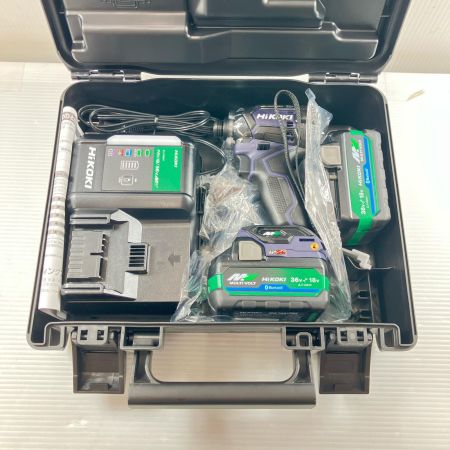 ДД HiKOKI ハイコーキ インパクトレンチ 36v  未使用品 充電器・充電池2個（2.5Ah）・ケース付 WH36DC2XPDSZ ディープオーシャンブルー