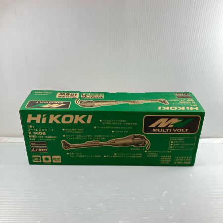 ДД HiKOKI ハイコーキ コードレスクリーナー 36v 本体のみ 未使用品 R36DB グリーン