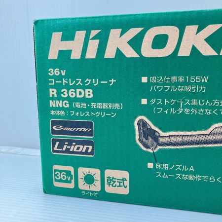 ДД HiKOKI ハイコーキ コードレスクリーナー 36v 本体のみ 未使用品 R36DB グリーン