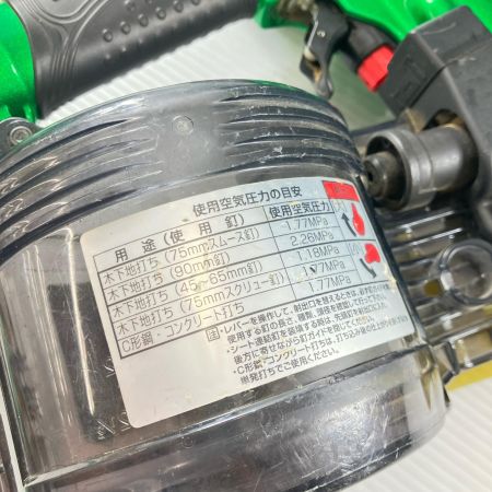 HITACHI 日立 高圧 90mm エア釘打ち ケース付 キズ有 NV90HMC グリーン