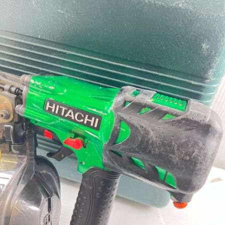 HITACHI 日立 高圧 90mm エア釘打ち ケース付 キズ有 NV90HMC グリーン
