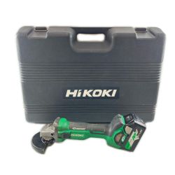 ДД HiKOKI ハイコーキ 36v 100mm充電式グラインダー 充電器・充電池2個(2.5Ah)・ケース付 キズ有 G3610DA グリーン Cランク