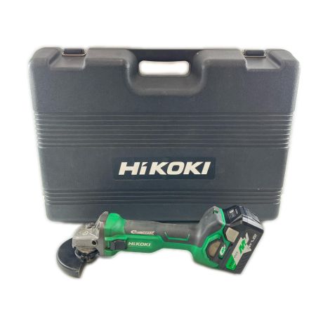 ДД HiKOKI ハイコーキ 36v 100mm充電式グラインダー 充電器・充電池2個(2.5Ah)・ケース付 キズ有 G3610DA グリーン