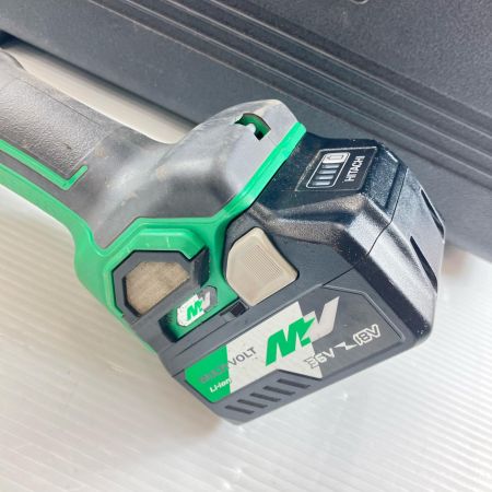ДД HiKOKI ハイコーキ 36v 100mm充電式グラインダー 充電器・充電池2個(2.5Ah)・ケース付 キズ有 G3610DA グリーン