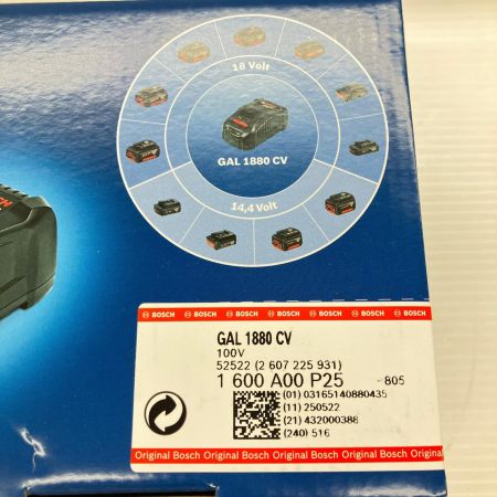 ДД BOSCH ボッシュ 充電器 未開封品 GAL1880CV