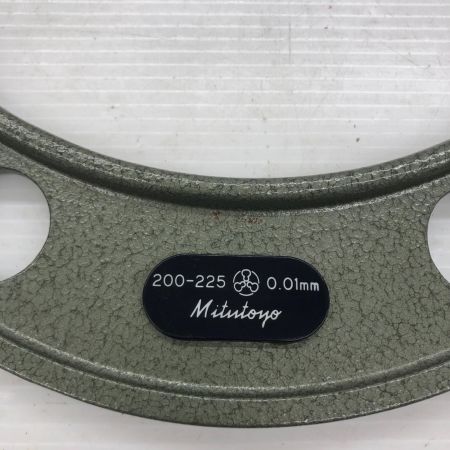 Mitutoyo 外側マイクロメータ 0.01mm 7712947 精度未確認 200-225
