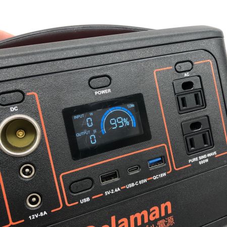 Delaman ポータブル電源 YW600 ブラック