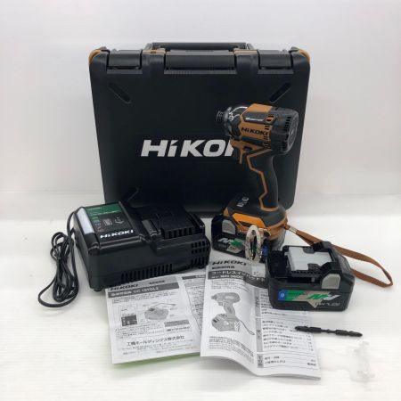 HiKOKI ハイコーキ 36v 充電式インパクトドライバ 充電器・充電池2個・ケース付 限定カラー WH36DC グランドキャメル