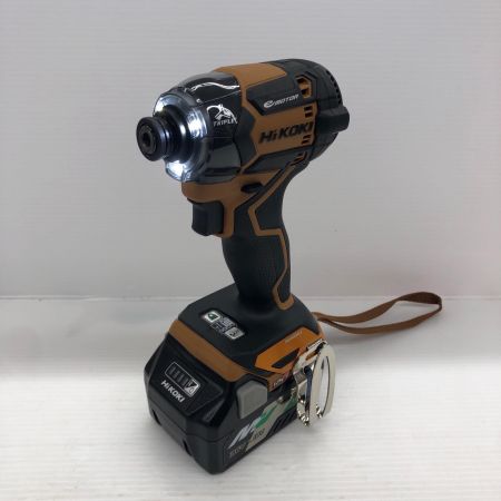 HiKOKI ハイコーキ 36v 充電式インパクトドライバ 充電器・充電池2個・ケース付 限定カラー WH36DC グランドキャメル