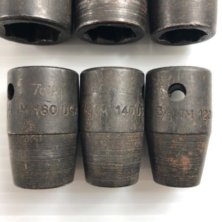 Snap-on スナップオン インパクト用ソケット9個セット 旧ロゴ