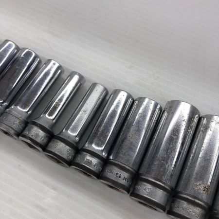 Snap-on スナップオン ディープソケット12本セット 旧ロゴあり SFSM12