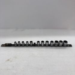 Snap-on スナップオン シャローソケット12個セット 旧ロゴあり FSM191-81 Cランク