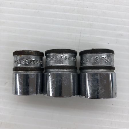 Snap-on スナップオン シャローソケット12個セット 旧ロゴあり FSM191-81
