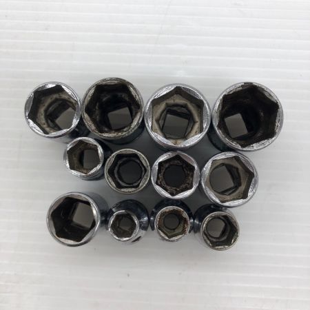 Snap-on スナップオン シャローソケット12個セット 旧ロゴあり FSM191-81