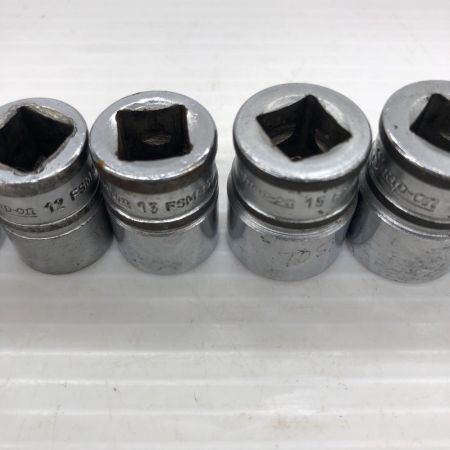 Snap-on スナップオン シャローソケット12個セット 旧ロゴあり FSM191-81