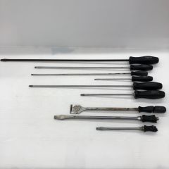 Snap-on スナップオン ロングドライバー9本セット 3本グリップ割れあり Cランク