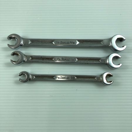 Snap-on スナップオン 両口フレアナットレンチ3本セット 旧ロゴ サビあり RXH1618Sなど