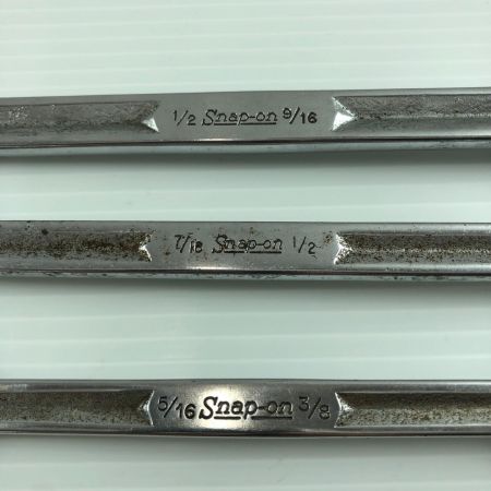 Snap-on スナップオン 両口フレアナットレンチ3本セット 旧ロゴ サビあり RXH1618Sなど