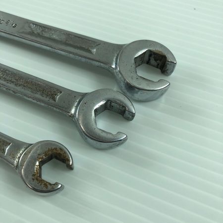 Snap-on スナップオン 両口フレアナットレンチ3本セット 旧ロゴ サビあり RXH1618Sなど