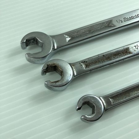 Snap-on スナップオン 両口フレアナットレンチ3本セット 旧ロゴ サビあり RXH1618Sなど