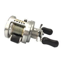 σσ SHIMANO シマノ リール ベイトリール カルカッタ CONQUEST 100DC 箱・布袋付 01865 シルバー Aランク