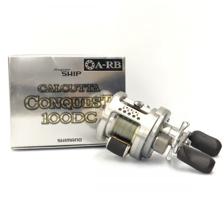 σσ SHIMANO シマノ リール ベイトリール カルカッタ CONQUEST 100DC 箱・布袋付 01865 シルバー