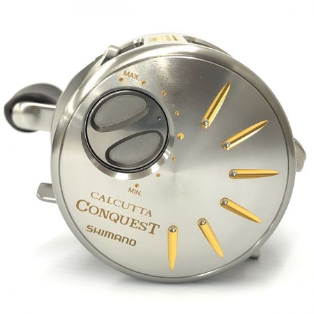 σσ SHIMANO シマノ リール ベイトリール カルカッタ CONQUEST 100DC 箱・布袋付 01865 シルバー