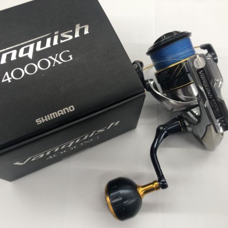 σσ SHIMANO シマノ  スピニングリール 16ヴァンキッシュ 4000XG キズ有 程度B 夢屋ハンドルノブ・GOMEXUSリールスタンド換装済 03508