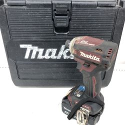 ДД MAKITA マキタ インパクトドライバ 程度BC 充電池1個・ケース付 コードレス式 18v 53277 BL1860B TD171D レッド Cランク