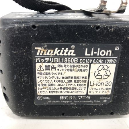 ДД MAKITA マキタ インパクトドライバ 程度BC 充電池1個・ケース付 コードレス式 18v 53277 BL1860B TD171D レッド