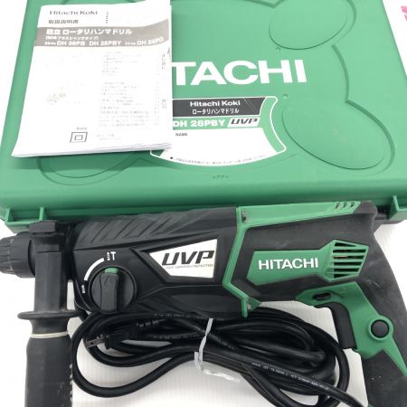 σσ HITACHI 日立 ハンマドリル  程度B ケース付 コード式 100v  DH28PBY グリーン