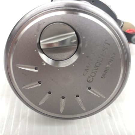 σσ SHIMANO シマノ  ベイトリール  09カルカッタコンクエスト 201DC キズ有 程度BC オフセットハンドル付き 02282