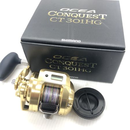 σσ SHIMANO シマノ  ベイトリール 18オシアコンクエストCT 301HG キズ有 程度B 箱付 03822
