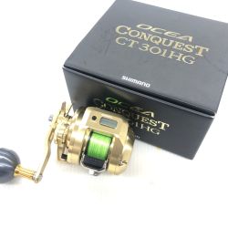 σσ SHIMANO シマノ ベイトリール 18オシアコンクエストCT301HG 程度A 夢屋アルミラウンドノブ付き 03822 Aランク