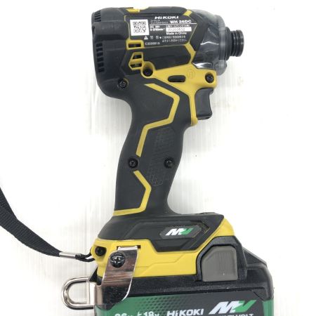ДД HiKOKI ハイコーキ インパクトドライバ 程度B 充電器・充電池2個・ケース付 コードレス式 36v 2.5Ah JD203532 WH36DC イエロー