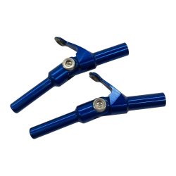 σσ 八坂製作所 への字アダプター ガイドリング修理痕/ブルー/2個セット Dランク