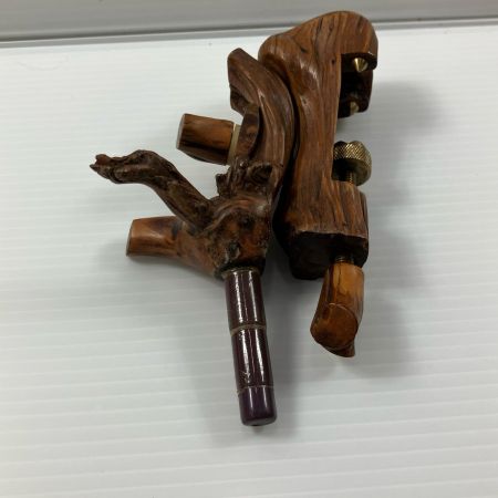 σσ  釣り小物 へら万力 天然木 弓型 