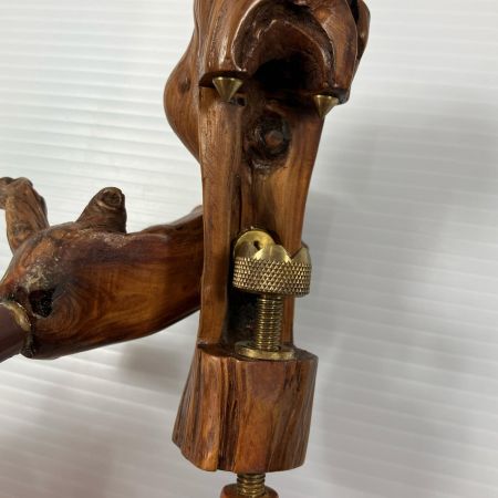 σσ  釣り小物 へら万力 天然木 弓型 