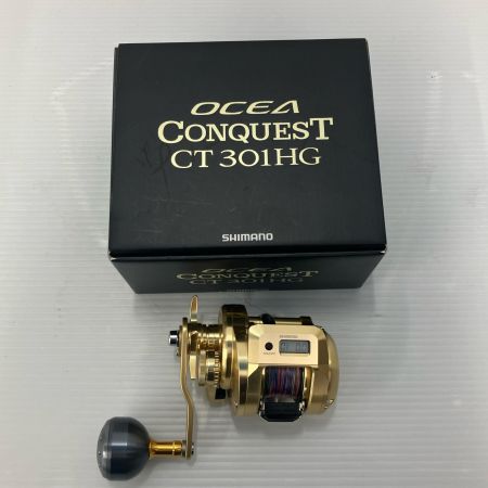 σσ SHIMANO シマノ 両軸リール 18オシアコンクエストCT301HG 夢屋アルミラウンドノブM 03822