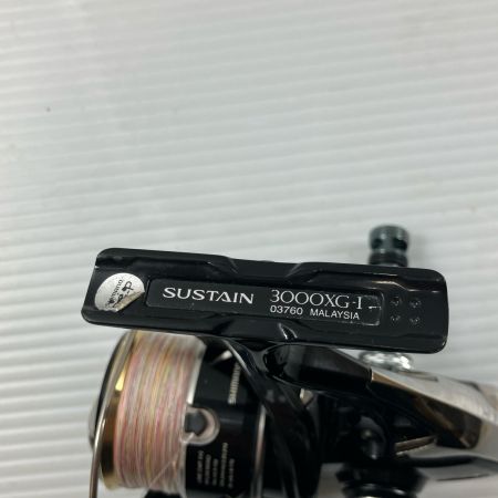 σσ SHIMANO シマノ スピニングリール 17サスティン 3000XG 夢屋アルミラウンドノブ/ゴメクサスリールスタンド 03760