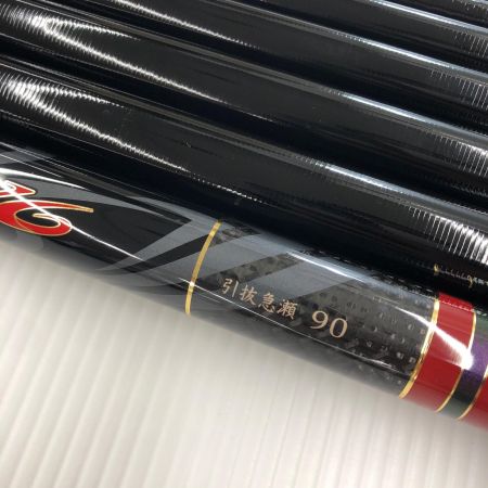 σσ gamakatu ガマカツ 鮎竿 がま鮎 競技V6 引抜急瀬90 美品 替穂2本付き 23022