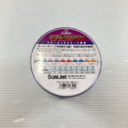 σσ SUNLINE 釣り糸  PEジガ―ULT 4本組 1.5号 25lb 1200ｍ 