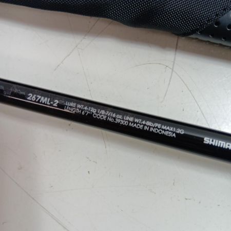 SHIMANO シマノ 39300 釣り用品 ロッド バスロッド バンタム 267ML-2 程度B