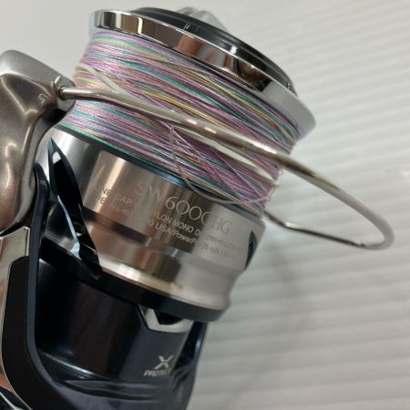 σσ SHIMANO シマノ スピニングリール 21ツインパワーSW 6000HG GOMEXUSリールスタンド付き キズ有 04225