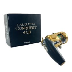 SHIMANO シマノ 片軸リール 18カルカッタコンクエスト 401 キズ有 箱付 03866 Bランク