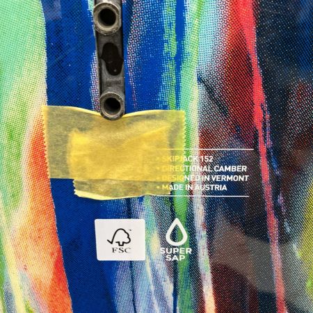 BURTON バートン スノーボード パウダーボード Family tree  Skipjack 152cm マルチカラー WAX エッジメンテナンス済