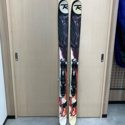 ROSSIGNOL ロシニョール スキー パウダースキー 176cm パープル×オレンジ Salomonビンディング付 リペア跡アリ Cランク