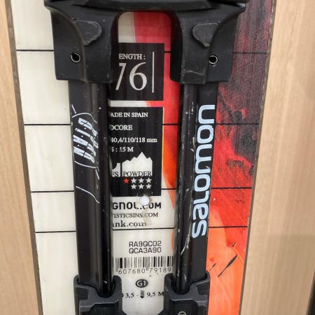 ROSSIGNOL ロシニョール スキー パウダースキー 176cm パープル×オレンジ Salomonビンディング付 リペア跡アリ