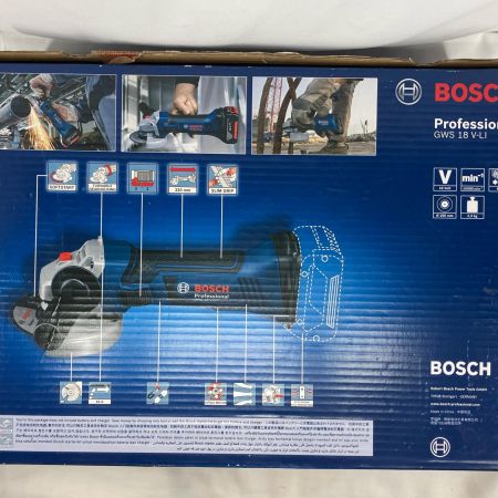 BOSCH ボッシュ ディスクグラインダー GWS-18 V-LI ブルー×レッド