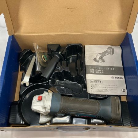BOSCH ボッシュ ディスクグラインダー GWS-18 V-LI ブルー×レッド